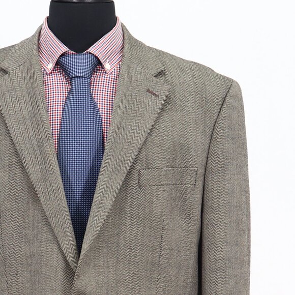 Ralph Lauren 46R Gray HB 2-Button Sport Coat Blazer Jacket G716 - Picture 5 of 11